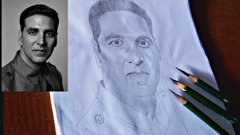 Akshay Kumar Droing || Time-Lapse || Bollywood Sketch || by Gufran K Art