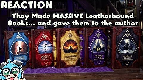 Reaction: They Made MASSIVE Leatherbound Books...