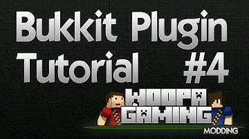 Bukkit Plugin Tutorial #4 "Adding commands" - WoopaGaming