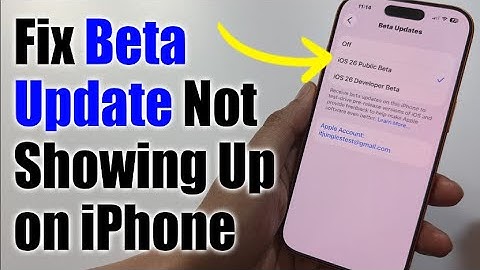 Hoe u kunt oplossen dat de bèta-update niet op de iPhone wordt weergegeven - iOS 26