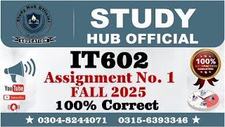Famous IT602 assignment 1 solution Fall 2025 | IT602 assignment 1 solution 2025 | IT602 Assignment 1 100% Wealth