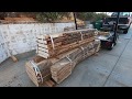 Successful loading and slabbing a 3000lb Elm tree- Urban logging/Hudson sawmill