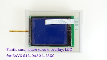 Touch screen for TP177 6" 6AV6642-0AA01-1AX0 with Front overlay, LCD screen, Plastic Case Cover