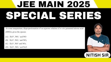 At room temperature, disproportionation of an aqueous solution of in situ generated nitrous acid