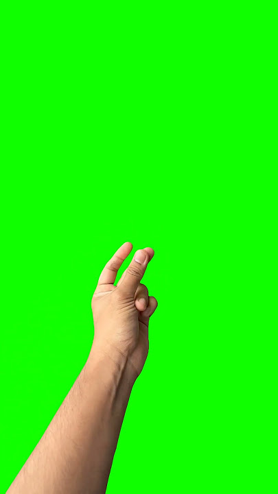 Download Free Stock Footage: Hand Pinching in Front of Green Screen | Open Source Video