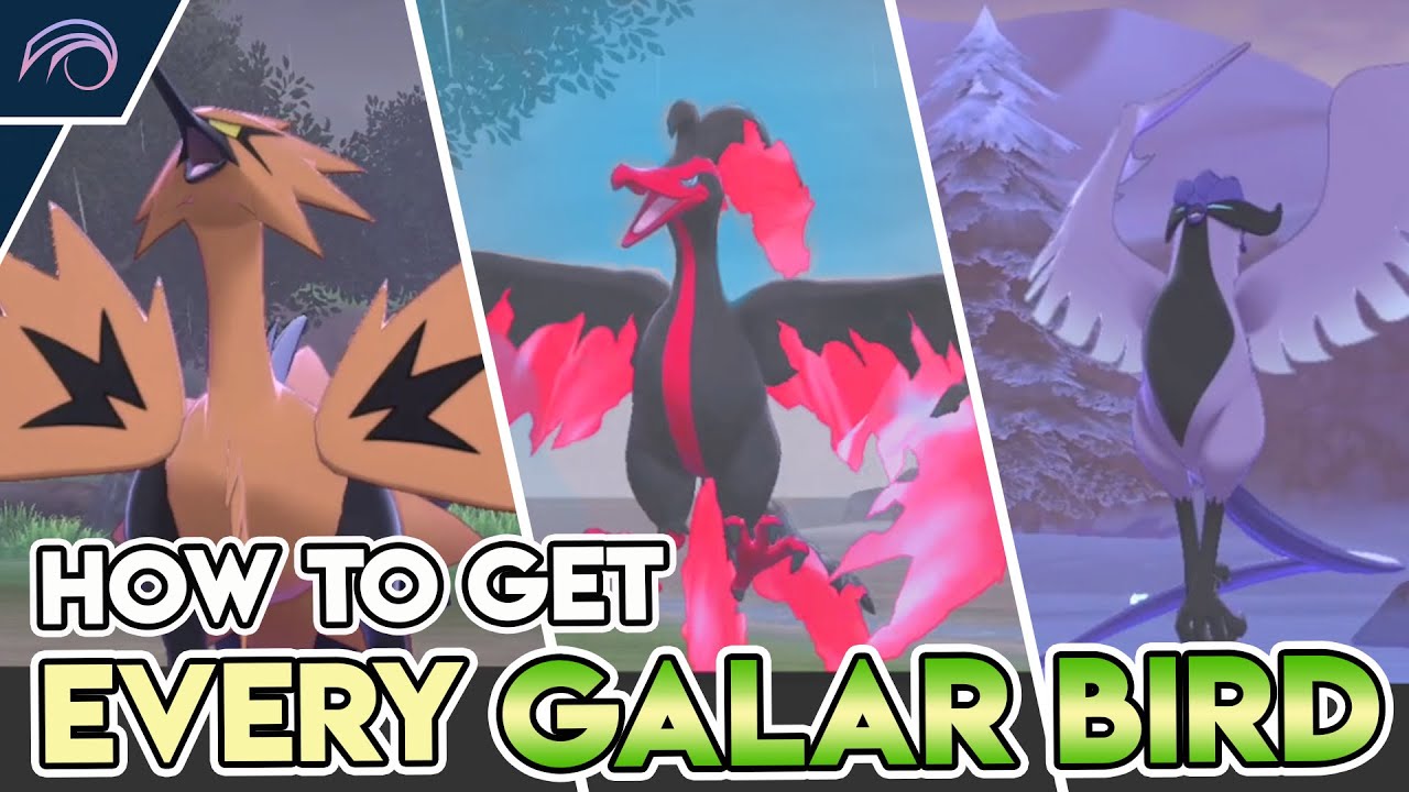 Galarian Birds Trio (Articuno + Moltres + Zapdos) Pokemon Sword / Shield ✔️  6IV