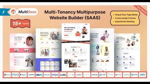 MultiSaas   Multi Tenancy Multipurpose Website Builder Saas