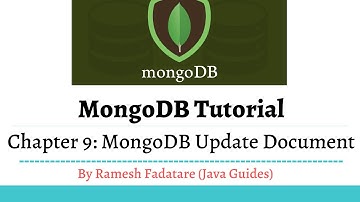 MongoDB Tutorial 9 - MongoDB Update Document