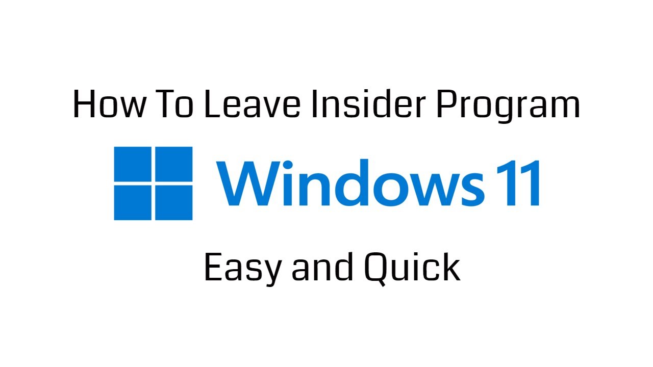 Leave Windows 11 Insider BETA or Release Preview Program and Stay on Windows 11 [October 2021]