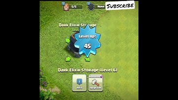 All Levels Of Dark Elixir Storage in COC | #shorts