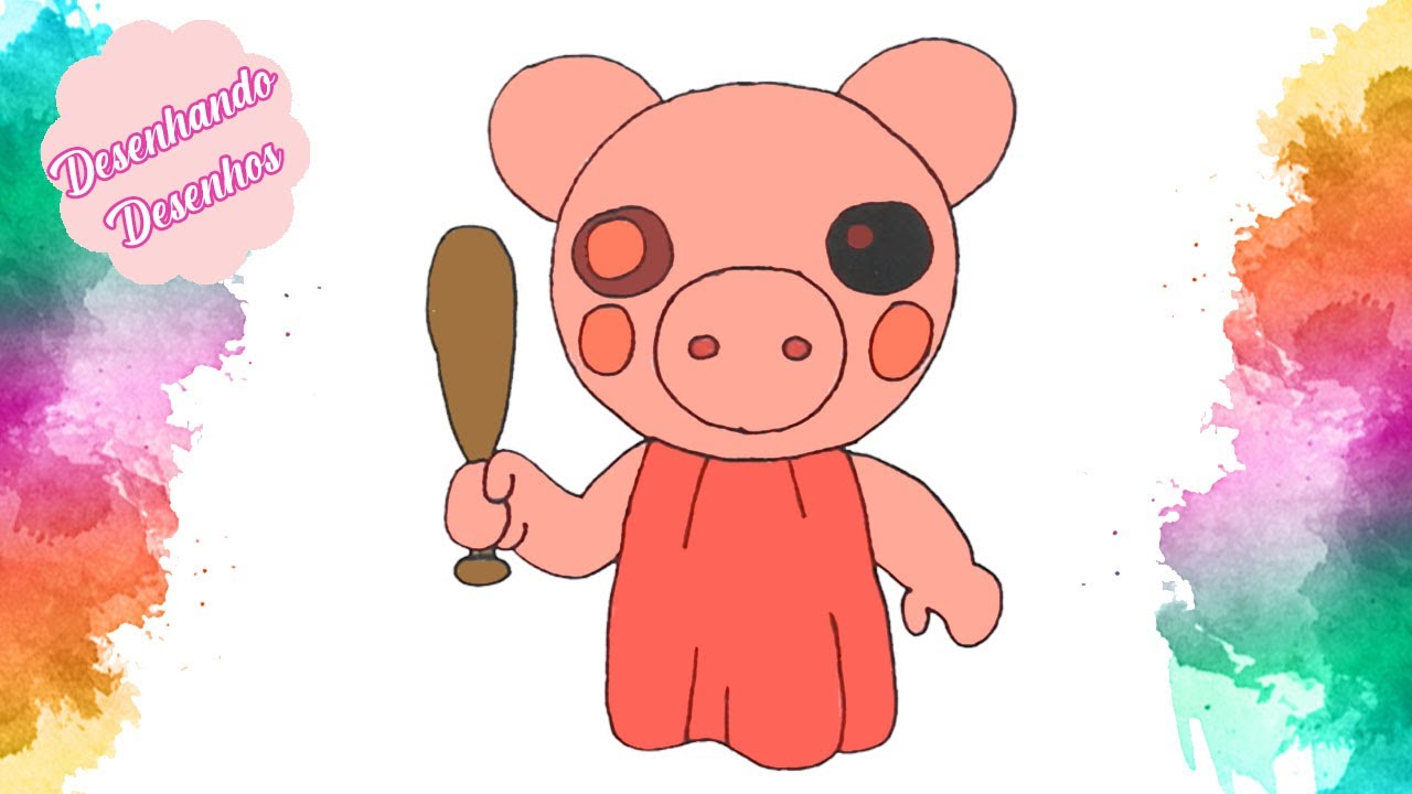 Roblox Piggy Desenho Para Desenhar Desenhando Desenho De Game Youtube - desenhos para colorir roblox piggy
