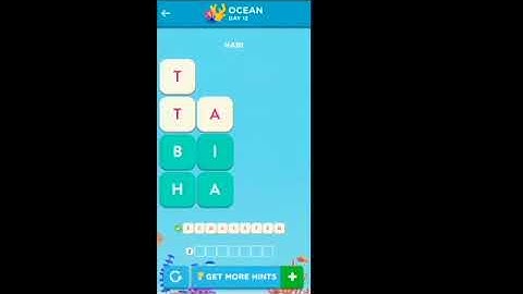 WordBrain 2 Ocean Event Day 12 October 11 2021 Answers