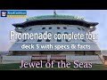 Jewel of the Seas Promenade deck complete walk around tour ...