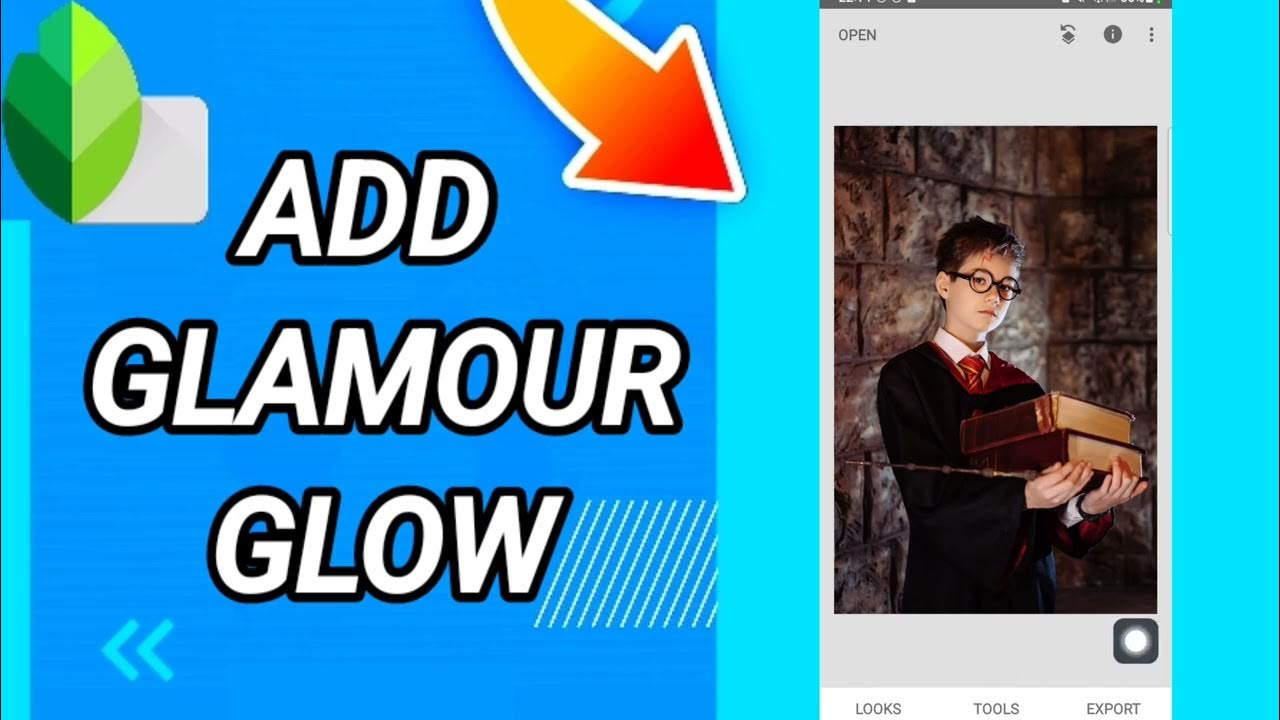 How to add glamour glow On Snapseed YouTube