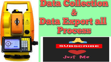 Geo-allen  GTS-332R Total station Data collection process