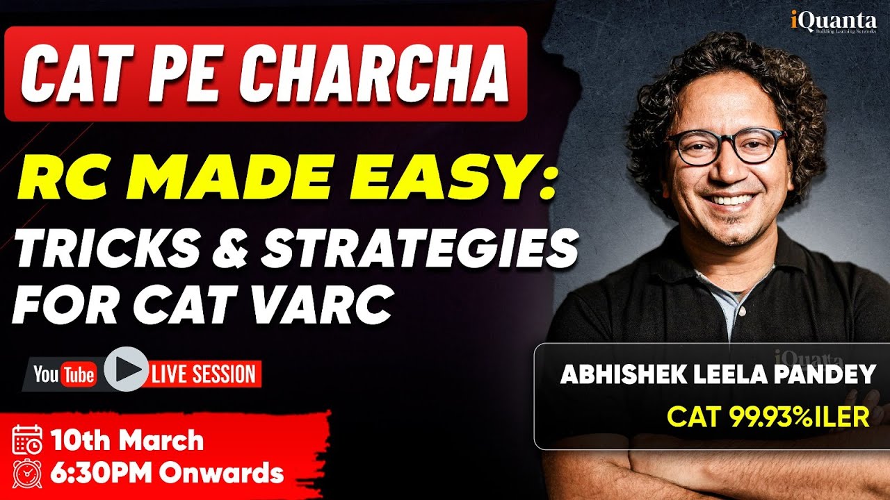 RC Made Easy: Tricks & Strategies for CAT VARC | By 99.93%iler - YouTube