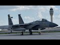 5 F-15’s landing at Hartsfield Jackson Atlanta International Airport 