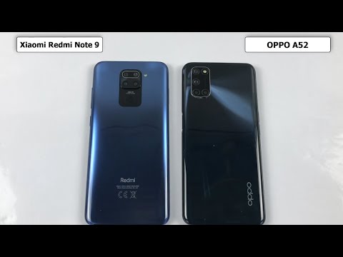 OPPO A52 vs Xiaomi Redmi Note 9 Speed Test Camera Test Display Test  Snapdragon 665 vs Helio G85