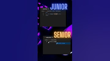 Junior vs Senior... #html #css #viral #javascript #vscode #frontenddeveloper #webdevelopment #apps