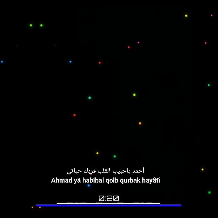 Mentahan lirik Sholawat Ahmad yâ rosyîqol ,Nancy DAUN