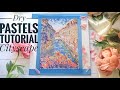 dry pastel tutorial/city painting tutorial easy/perspective drawing city
