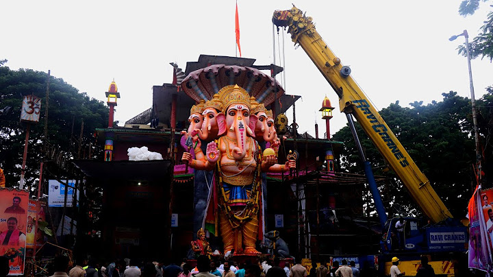 Khairatabad Ganesh lifting with crane | Khairatabad Ganesh Nimajjanam 2022