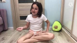 Girl Gymnastmarianna Monastyrskaya -Our Stretchingflexibility Lesson Athome, Inodessa
