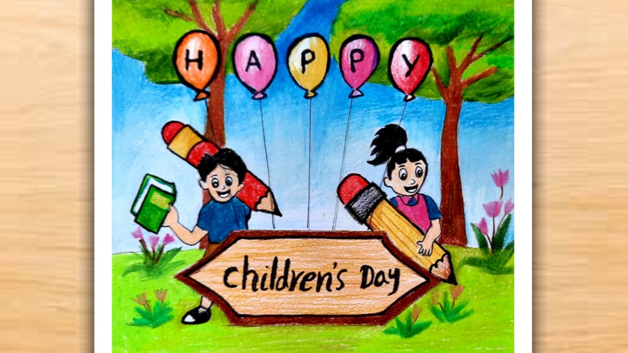 Happy Childrens Day Sketch Stock Vector (Royalty Free) 747069910 |  Shutterstock