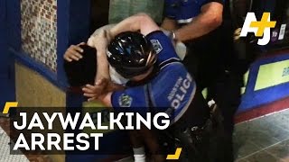 Man Slammed To The Ground By Austin, Texas Police For Jaywalking