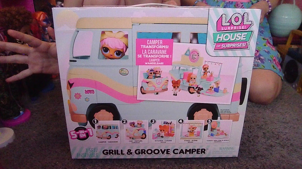 LOL Surprise 5-n-1 Grill & Groove Camper Fully-Furnished Playset