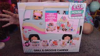 Unboxing L.O.L. Surprise House of Surprises 5-in-1 Grill & Groove Camper