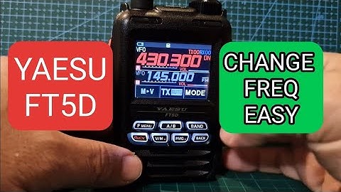 YAESU FT5D Change Frequency and Band Easy