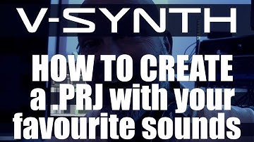 Roland V-Synth: How to create an internal project with your favourite sounds