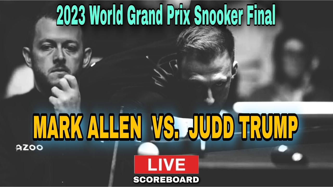 2023 World Grand Prix Snooker Final LIVE Score Update Judd Trump Vs Mark Allen