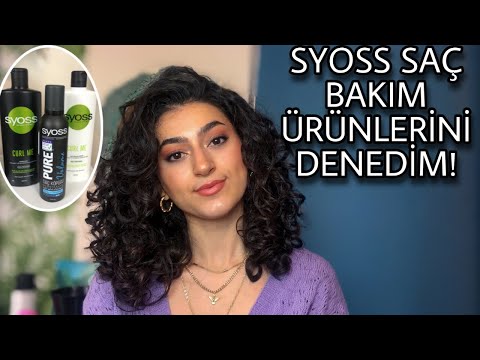 SYOSS Kıvırcık Saç Bakım Ürünlerini Deniyorum ! |Tek Marka Ürünleri İle Kıvırcık Saç Şekillendirme