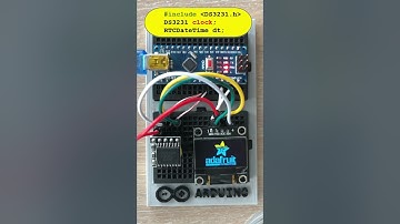 Arduino Clock on tiny OLED Display using tiny RTC module:)