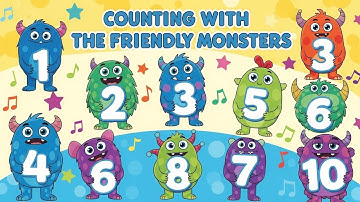 Counting with the Friendly Monsters | Fun Numbers & Learning for Kids | Animagic Studio