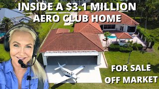 INSIDE A $3.1 MILLION AERO CLUB HANGAR HOME. AND THIS ONE IS FOR SALE! #aeroclub #aviationrealestate