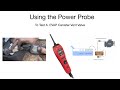 Using a Power Probe to test a purge valve