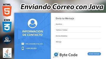 Cómo enviar correos con Java | Formulario de Contacto | HTML5, CSS3, AJAX, JQuery y JavaWeb