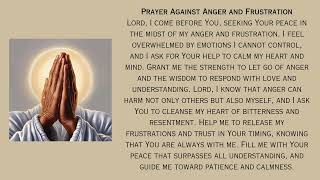 Prayer Against Anger and Frustration - A Plea for God´s Peace Admid Uncontrollable Emotions and Pain