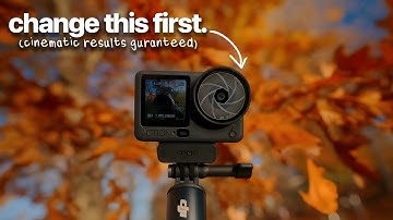 DJI OSMO Action 6 BEST Camera Settings for Cinematic Video