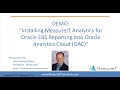 MeasureIT Analytics OAC Installation