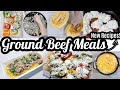 BEEF MEAL IDEAS | GROUND BEEF RECIPES | WHAT&#39;S FOR DINNER | EASY COOK WITH ME