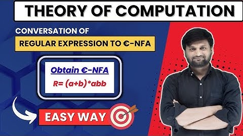Regular Expression to Epsilon NFA | Conversion of Regular Expression to Finite Automata| TOC | FLAT