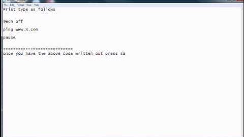 How to Ping with CMD or Batch