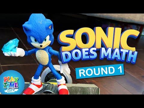 Sonic Does Math - Missing Addends Practice for First Grade