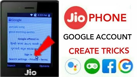 How to open google account in Jio Phone | without Omni SD | in tamil