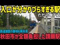 【地下道】秋田県内で20年ぶりに開業した入口が分かりづらすぎる駅を訪問してみた話　JR東日本奥羽本線泉外旭川駅訪問記