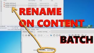 How to rename pdf files based on content